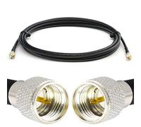 Mini UHF Mâle à Mini UHF Mâle 8m UHF Câble coaxial RG58 50 Ohm - rallonge pour HAM cable antenne CB Radio Analyseur Tosmetre Marine RF VHF Cibi SDR Radio Amateur