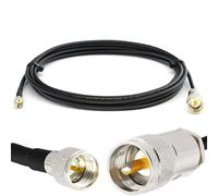 Mini UHF Mâle à PL259 1m UHF Câble coaxial RG58 50 Ohm - Résistant aux intempéries - rallonge pour HAM cable antenne CB Radio Analyseur Tosmetre Marine RF VHF Cibi SDR Radio Amateur