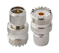 Mini UHF Mâle à UHF Femelle SO239 PL259 Connecteur Adaptateur Coaxial RF Pack de 2