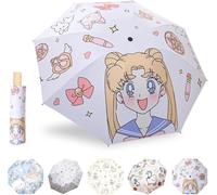 Mini Umbrella,Solid Folding Umbrella,Pocket Umbrella,Resistant Strong Wind,Cute Pattern,Universal Umbrella for Men and Women.[V854]