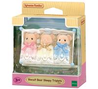 Mini Univers Sylvanian Families Triplés Ours Biscuit 5866 Berceau À Bascule