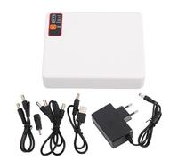 Mini UPS DC Alimentation sans Interruption, 12 000 mAh 5 V 9 V 12 V Alimentation de Secours Type C Ports USB Indicateur de Niveau de Batterie pour routeur Modem Lumière LED Caméra