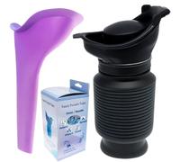 Mini Urinoir, Urinoir Portable Homme et Femme 750 ML, Bouteille Urine Réutilisable, Urinoir Urgence Toilette Mobile pour Camping, Voiture, Voyage, Embouteillage et File d'Attente