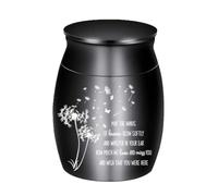 Mini Urne Aluminium Portable Souvenir Animaux Stockage Cendres Partielles | Récipient Mémoire Gravité Chien Rose Pissenlit Enterrement Dispersion Cendres Poils Terre Herbe Pas Complet