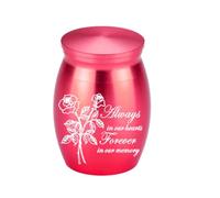 Mini Urne Aluminium Portable Souvenir Animaux Stockage Cendres Partielles | Récipient Mémoire Gravité Chien Rose Pissenlit Enterrement Dispersion Cendres Poils Terre Herbe Pas Complet
