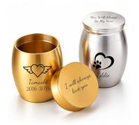 Mini-urne Funéraire Personnalisée Pour Animaux De Compagnie - Petit Coffret Souvenir En Acier Inoxydable Pour Cendres - Boîte Commémorative De Poche Gravée Sur Mesure Pour Chiens Et Chats Bien-aimés