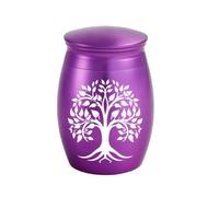Mini Urne Funéraire Pour Cendres Animales Aluminium Souvenir Crémation | Petit Conteneur Portable Pour Cendres Animales Motif Arbre Vie Rose Chien Chat Perte Sympathie Funérailles Souvenir