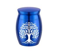 Mini Urne Funéraire Pour Cendres Animales Aluminium Souvenir Crémation | Petit Conteneur Portable Pour Cendres Animales Motif Arbre Vie Rose Chien Chat Perte Sympathie Funérailles Souvenir