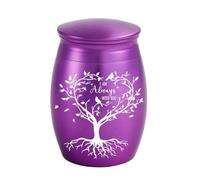 Mini Urne Funéraire Pour Cendres Animales Aluminium Souvenir Crémation | Petit Conteneur Portable Pour Cendres Animales Motif Arbre Vie Rose Chien Chat Perte Sympathie Funérailles Souvenir
