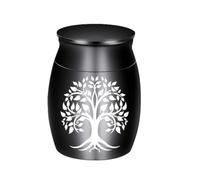 Mini Urne Funéraire Pour Cendres Animales Aluminium Souvenir Crémation | Petit Conteneur Portable Pour Cendres Animales Motif Arbre Vie Rose Chien Chat Perte Sympathie Funérailles Souvenir