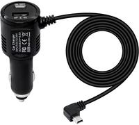Mini USB Dashboard Camera Charger with Switch USB Port Quick Charge for Most Dash Cams and GPS Navigation (Cable: 3.5m)