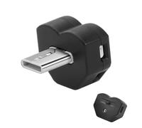 Mini USB LED Atmosphäre Licht - RGB Auto Innenbeleuchtung mit Lichtsensor - Einstellbare LED Nachtlicht-Lampe für Auto, Laptop & Powerbank - Plug & Play Ambientebeleuchtung (USB/Typ-C optional) - Schw