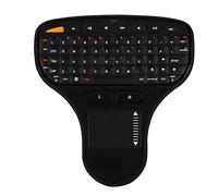 Mini USB QWERTY CLAVEY 2 in 1 in 1 Trackball Multimedia Ultra Lightweight Design 4G Wireless Mouse and Clavier 2 en 1 adapté à 2000 Vista et 7 TV Computer