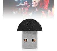 Mini USB Studio Microphone Portable for PC Microphone Adapter Audio Recording Mic for PC Microphone Adapter Audio Recording Mic, 2 Meter Effective Distance for Computer PC-Microfoons Micrófonos