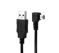 Mini USB type B 5 broches mâle coudé à 90 degrés vers USB 2.0 mâle avec ferrite 3 m (300 cm)