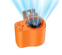 Mini USB Ventilator Leise Mit LED Licht & Anzeige, 360° Drehung Wiederaufla