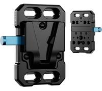 Mini V Mount Batterieplatte, Kleiner V-Mount-Adapter mit 1/4 Zoll, 3/8 Zoll Arri, M4 und M3 Multi-Threads, SC-VM-B