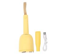 Mini Vacuum Cleaner ABS 1200mAh USB Charging Light Weight Cordless Handheld Vacuum Portable Home Travel (Yellow)