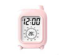 Mini valise minuterie et réveil avec affichage visuel du compte à rebours, fonctionnement silencieux, apprentissage et gestion des enfants (rouge clair)