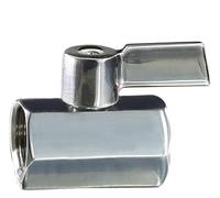 Mini-vanne à boisseau sphérique en acier inoxydable, 1/8", 1/4", 3/8", 1/2", 3/4", 1", filetage femelle vers femelle, vanne d'arrêt haute pression for air, eau, gaz, pétrole(1")