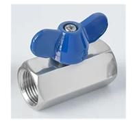 Mini-vanne à boisseau sphérique en acier inoxydable, tube en cuir, filetage intérieur/extérieur, PN63, interrupteur miniature for vanne d'eau(F-F,3/8")