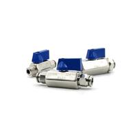 Mini-vanne à boisseau sphérique sanitaire enfichable(3/8",MALE_14MM)