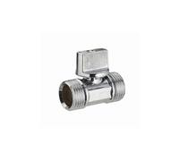 Mini vanne d'arrêt à sphère 1/4 tour double mâle m1/2' (15x21) - 4965-15l1