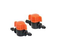 Mini vanne de tuyau 4/7, 4mm, tuyau d'eau du robinet de jardin, 6mm à 1/4 barbe, raccords d'irrigation goutte à goutte, 10 pièces(4mm)
