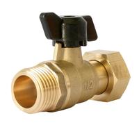 Mini-vanne pour collecteur avec raccord à visser MF 1/2" Fixoconnect