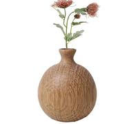 Mini Vase en Bois - Vase de Table de Style Japonais | Porte-Fleurs séchées en Bois Massif, vases décoratifs Faits à la Main | Arrangement Floral élégant