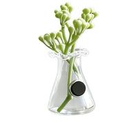 Mini vase magnétique en verre transparent de 2,8 cm | Support de fleur magnétique pour réfrigérateur | Joli vase magnétique pour tableau blanc décoration pour la maison, le bureau, la salle de classe