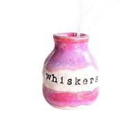 Mini vase porte-moustaches chat - Souvenir | Vase Commémoratif Poils D'Animaux - pour Amoureux des Animaux Bureau à Domicile Appartement Salon Chambre Bureau Bibliothèque Chevet Coiffeuse Rebord