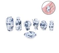 Mini Vases De Différentes Formes Et 1 Assiette Pour Maison De Poupée, Accessoires Miniatures Décoratifs En Céramique, 6 Pièces
