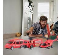 Mini véhicule d'ambulance pour enfants garçons, modèle de véhicule classique, ingénierie, pelleteuse, tracteur, camion à benne, cadeaux