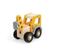 mini véhicule grue en bois