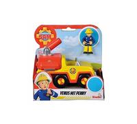 Simba Mini-véhicule Sam le Pompier Pick-Up Vénus 17 cm avec figurine Penny Multicolore