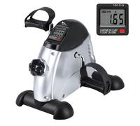 Mini vélo d'appartement - EVOLAND - Pedalier jambes/Pedalier bras avec poignet - Argent