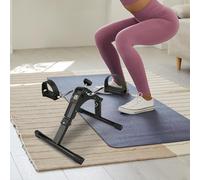 Mini Vélo d'appartement pour La Maison avec Affichage,Pédalier d'Appartement pour Entraînement des Jambes et des Bras Ecran LCD-37 * 50 * 23,5 cm - Noir