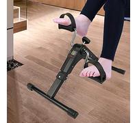 Mini Vélo d'Appartement pour la Récupération des Bras et des Jambes, Mini vélo d'exercice avec écran LCD, stepper fitness appartement (Noir)