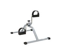 HOMCOM Mini vélo d'appartement pour la maison et bureau, vélo d'exercice à pédales, pédalier portable, exercice pour les bras et les jambes, pédales pour personnes âgées, gris