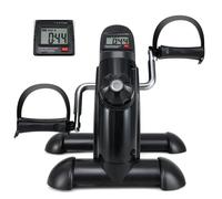 Mini Vélo d'Exercice COSTWAY-Affichage LCD-Résistance Infiniment Ajustable-Pédalier Jambes/Bras Bidirectionnel-42x39x30 cm-Noir