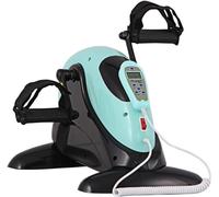 Mini vélo d'exercice motorisé for jambes et bras avec tapis bonus, vélo d'exercice électrique de fitness, pédalier réglable à 4 vitesses for la maison et le bureau