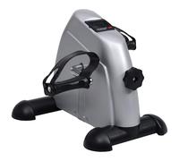 Mini vélo d'exercices argent à volant en plastique vidaXL