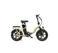 Mini vélo électrique D100, pliable, 16", Max 25 km/h, jaune