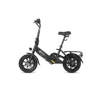 Mini vélo électrique pliable C3, 14", 25 km/h, Noir