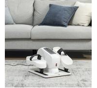 Mini vélo elliptique électrique 12 vitesses 7 résistances blanc 45x42x26cm pour maison bureau sous meuble