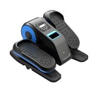 Mini Vélo Elliptique Électrique, Pas À Compact, for Le Bureau Et La Maison, Machine De Remise en Forme Silencieuse Faible Impact, Bleu Noir, sans Mains Courantes Fonctionnement Silencieux(Blue Black)