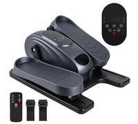 Mini vélo elliptique sous table, pliable, pour la maison | Avec 15 niveaux et 12 programmes, silencieux et portable, vélo elliptique électrique avec écran et télécommande pour
