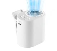 Mini ventilateur à clip, 100 vitesses mains libres rechargeable - avec écran LED | pour voiture, camping, maison, bureau, chemise, chambre, bureau, plage, voyage