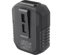 Mini ventilateur à clip de taille avec batterie 6000mah Ventilateur à collier mains libres 3 vitesses Ventilateur de ceinture Banque d'énergie d'urgence pour le sport, la course à pied, le voyage et l